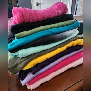 Colorful Bundle Of Pashmina Scarfs
